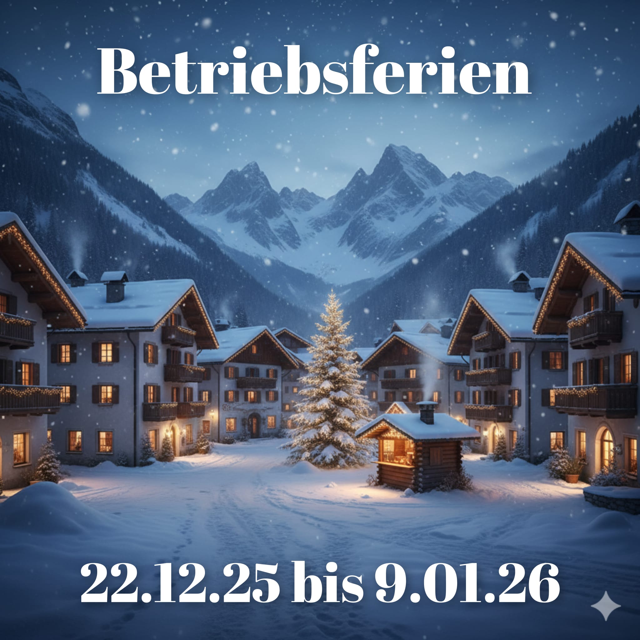 Betriebsferien: Zeit für Besinnlichkeit und neue Energie